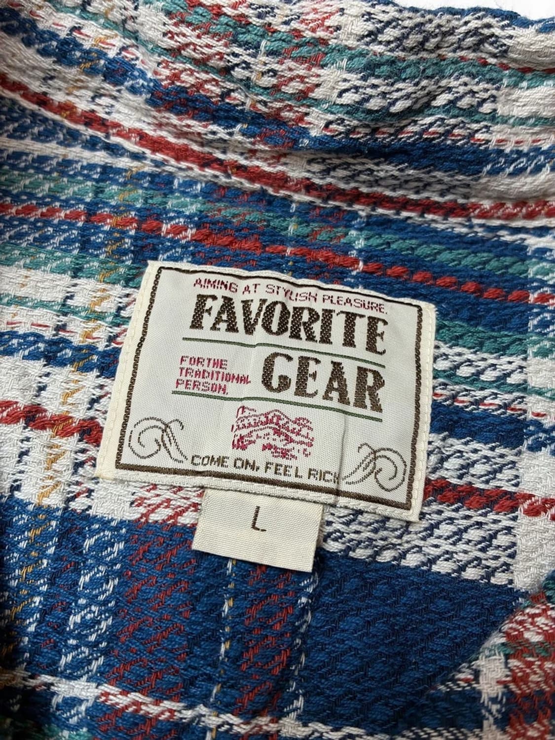 FAVORITE GEAR 90's 재팬 체크 남방 PN5713 상품이미지7