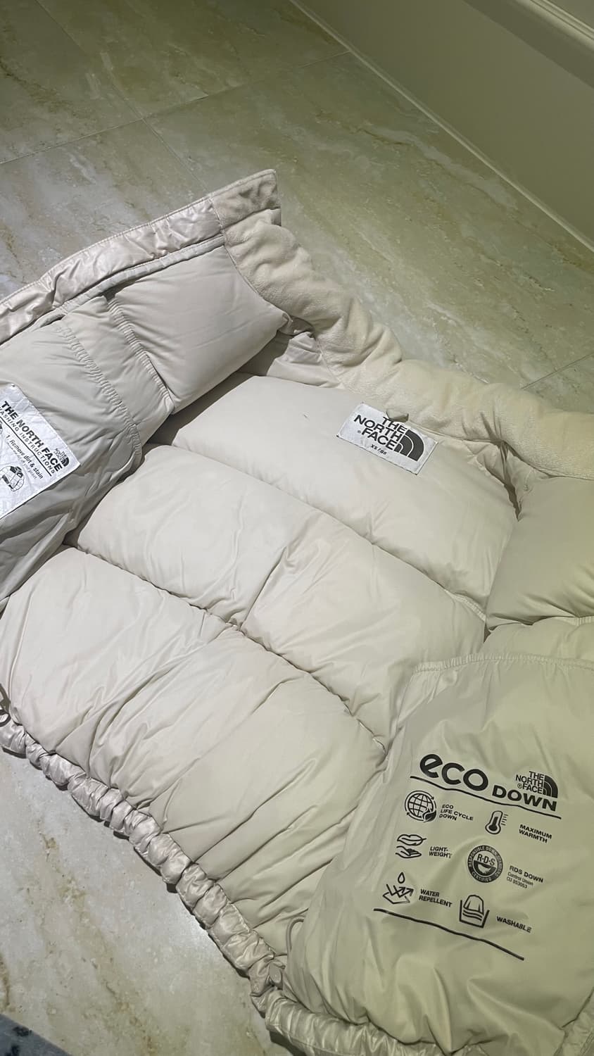 노스페이스 눕시 화이트라벨 크림베이지 80 xs 상품이미지3