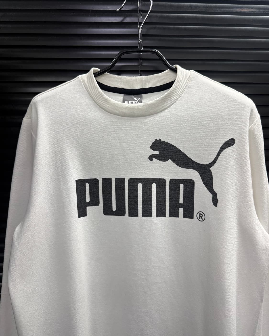 PUMA 퓨마 푸마 화이트 흰색 스웻 셔츠 맨투맨 올드스쿨 S 90 긴팔 상품이미지3