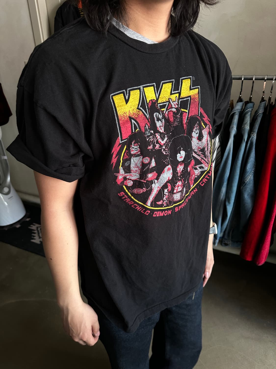 KISS 밴드 그래픽 티셔츠 상품이미지2