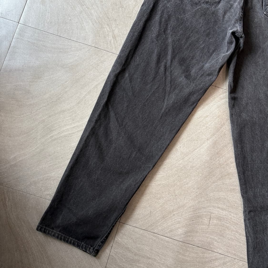 96년 미국 생산 리바이스 550 데님 오렌지탭 블랙 팬츠 상품이미지8