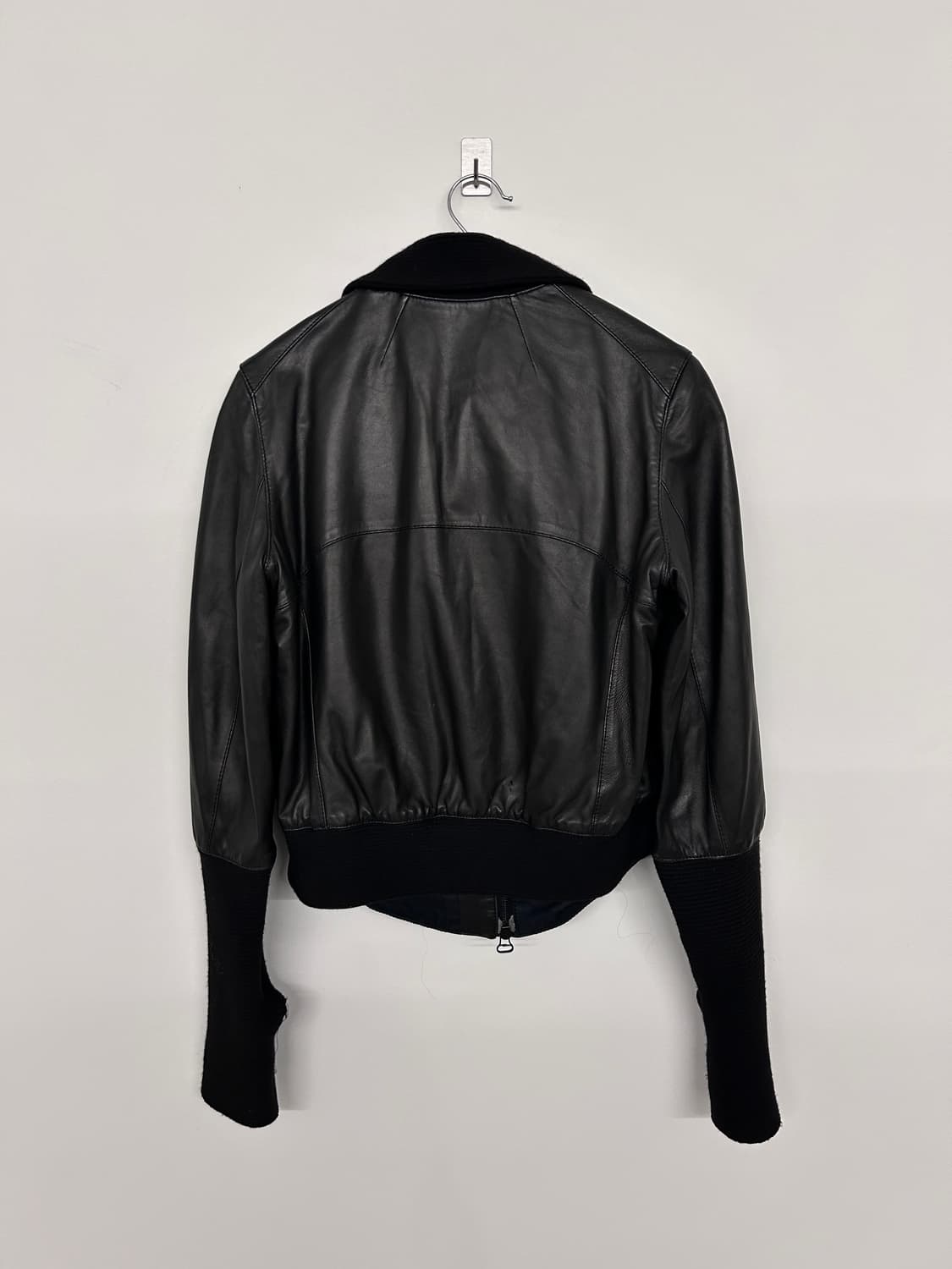 헬무트랭 코튼 하이넥 램스킨 자켓 상품이미지8