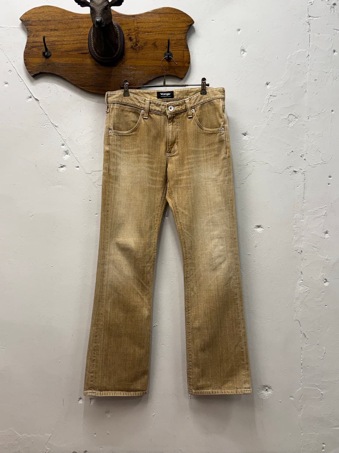 Wrangler Tan Brown Boots-cut Denim Pants 상품이미지5