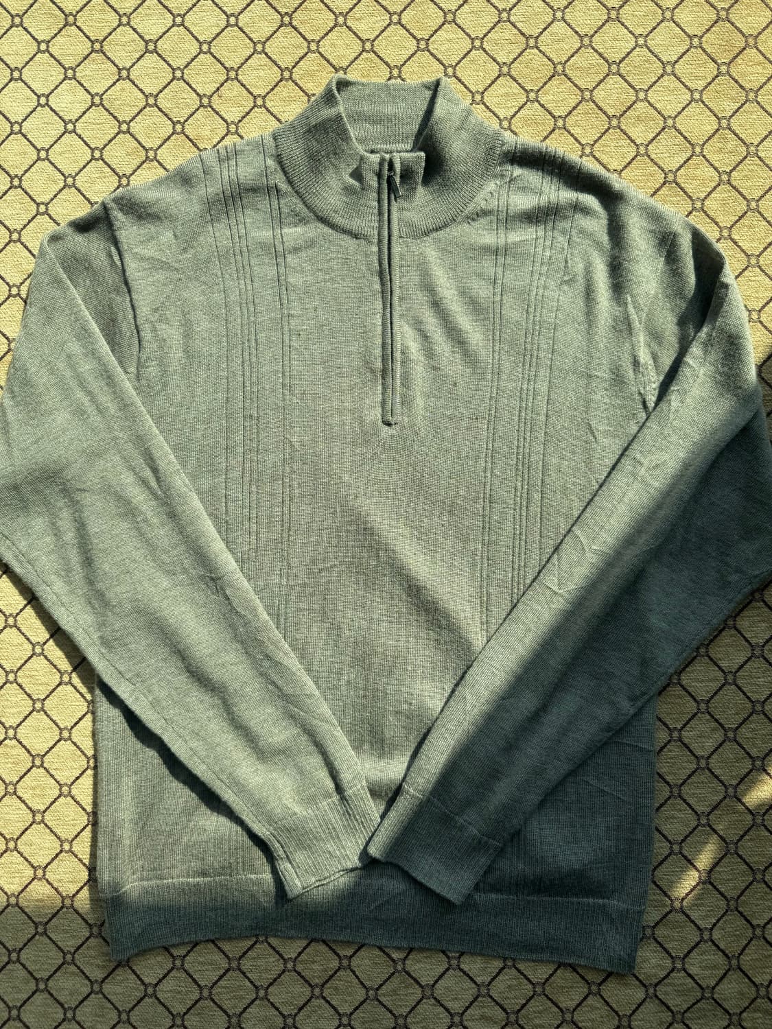 브라운 집업 니트 상품이미지4