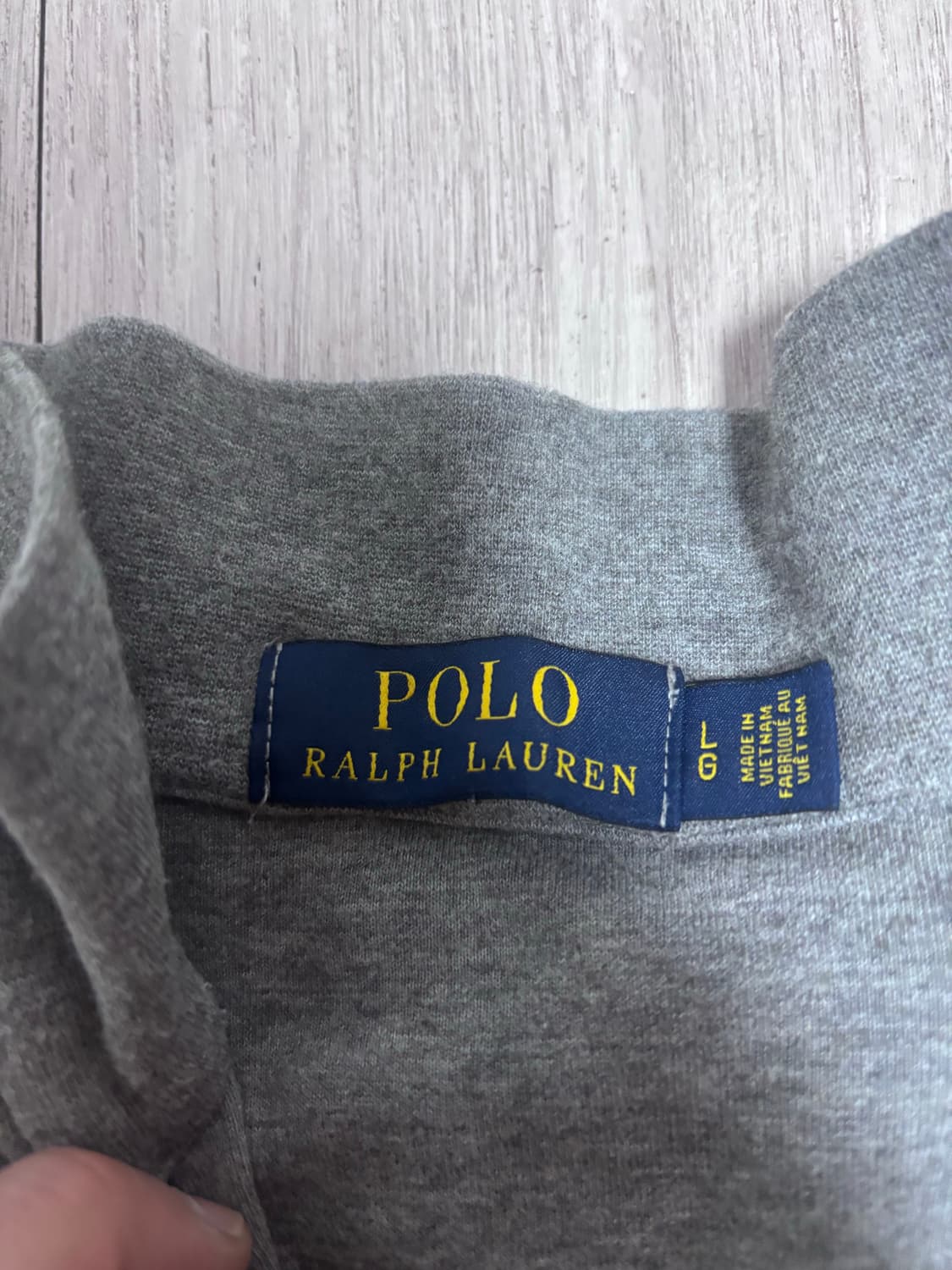 폴로 반집업 맨투맨(그레이) 상품이미지3