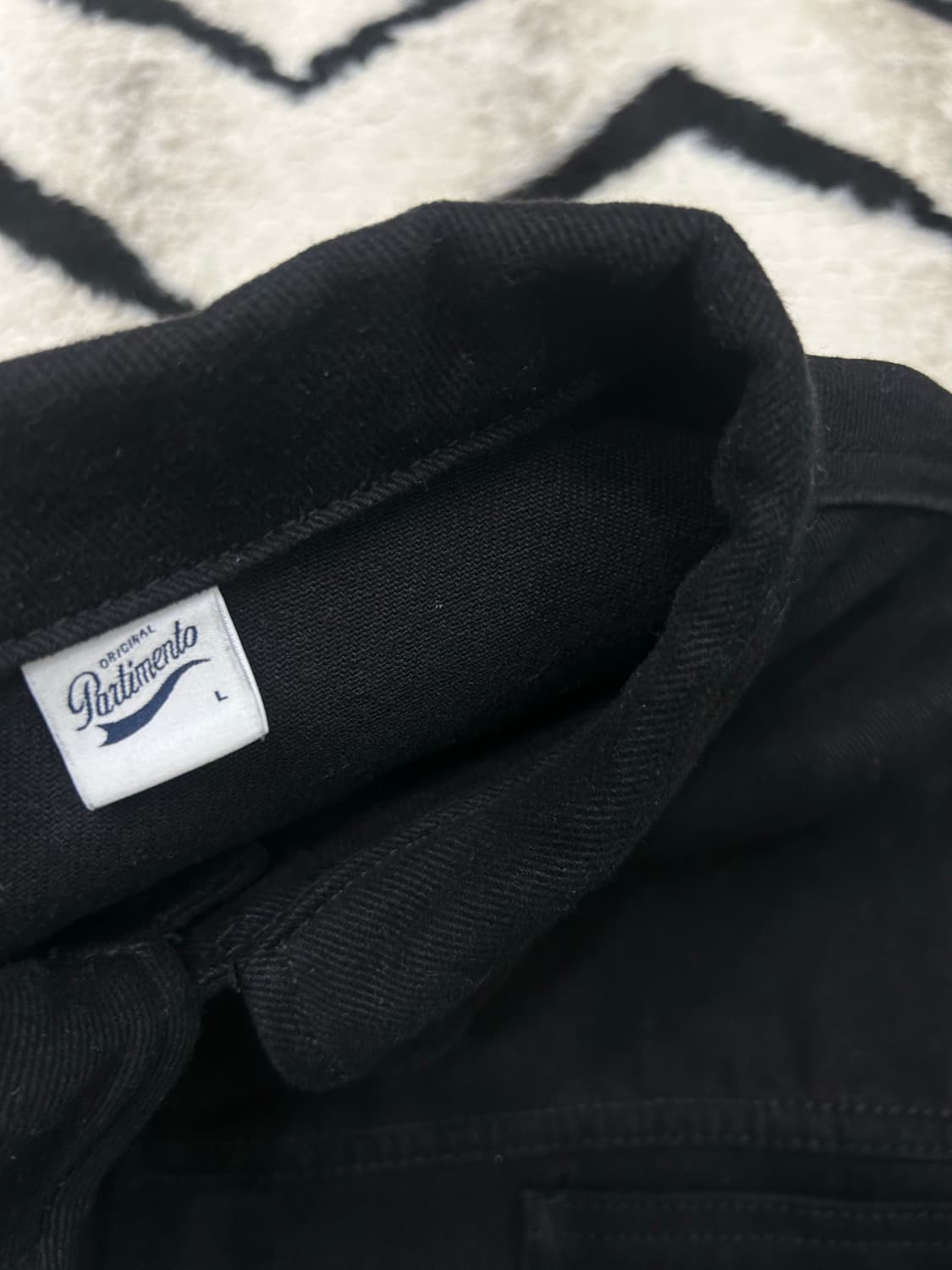 [L]파르티멘토 투포켓 데님 트러커 자켓/블랙 상품이미지5