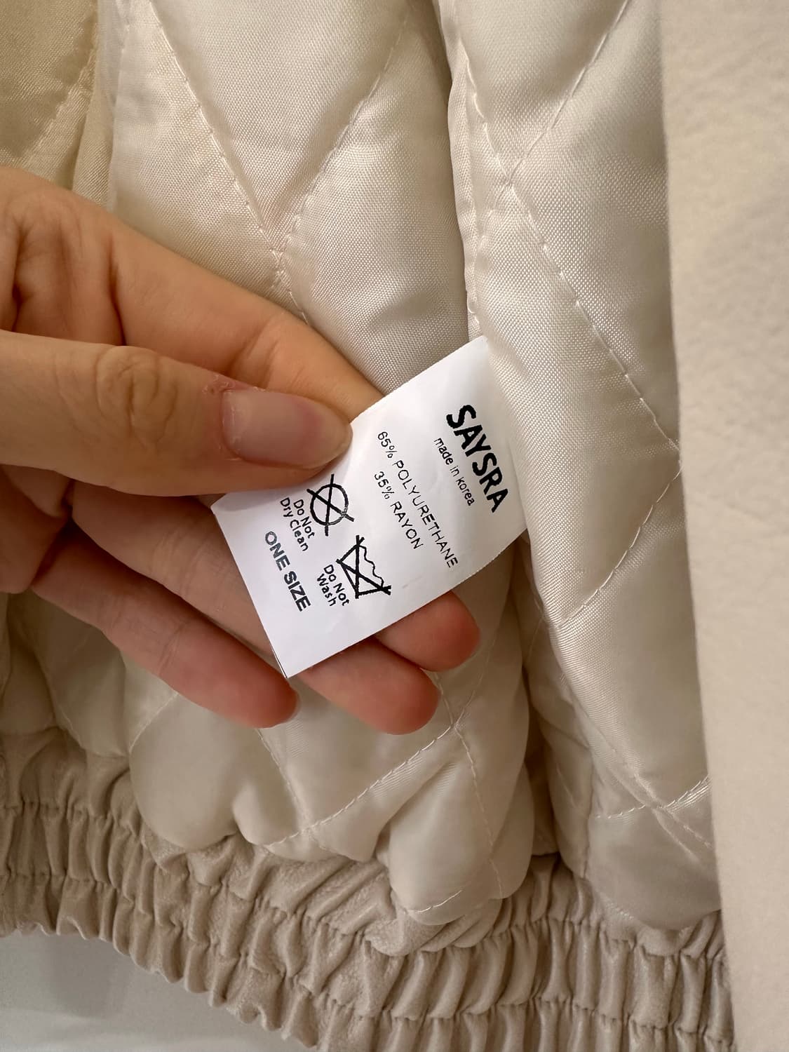 세이스라 배색 레더 재킷 상품이미지4