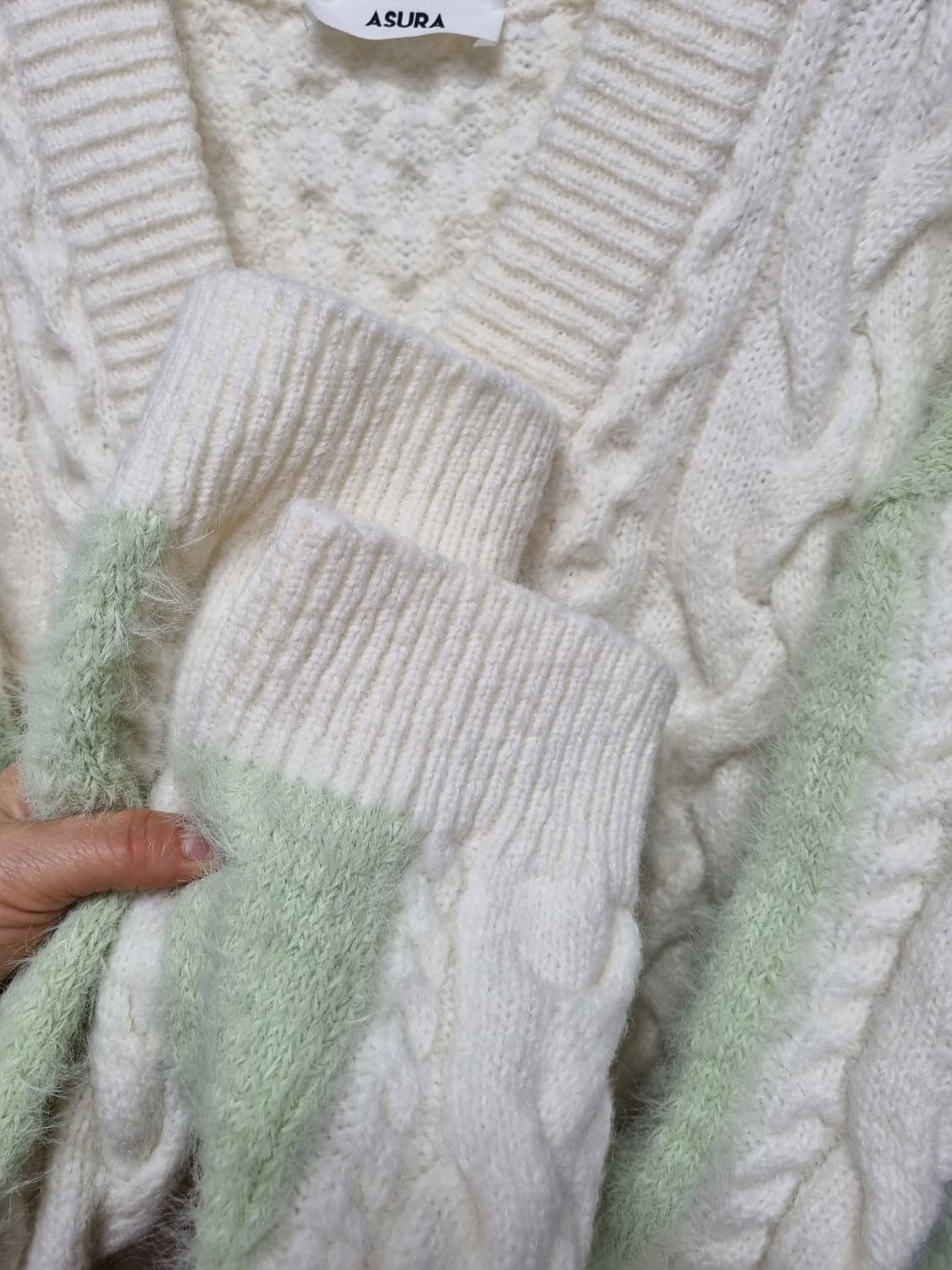 (택포) ASURA 아수라 니트가디건 free(새상품급) 상품이미지5