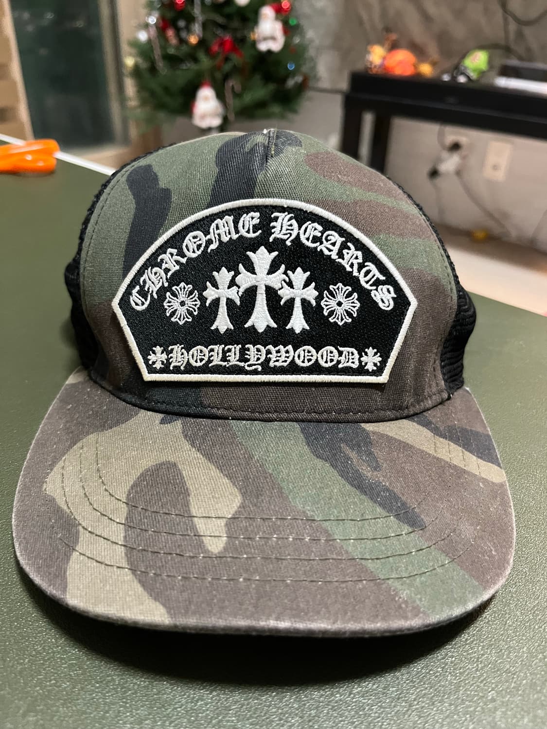 크롬하츠 세메터리 킹타코 메쉬 트러커 캡 모자 카모 OS 상품이미지1