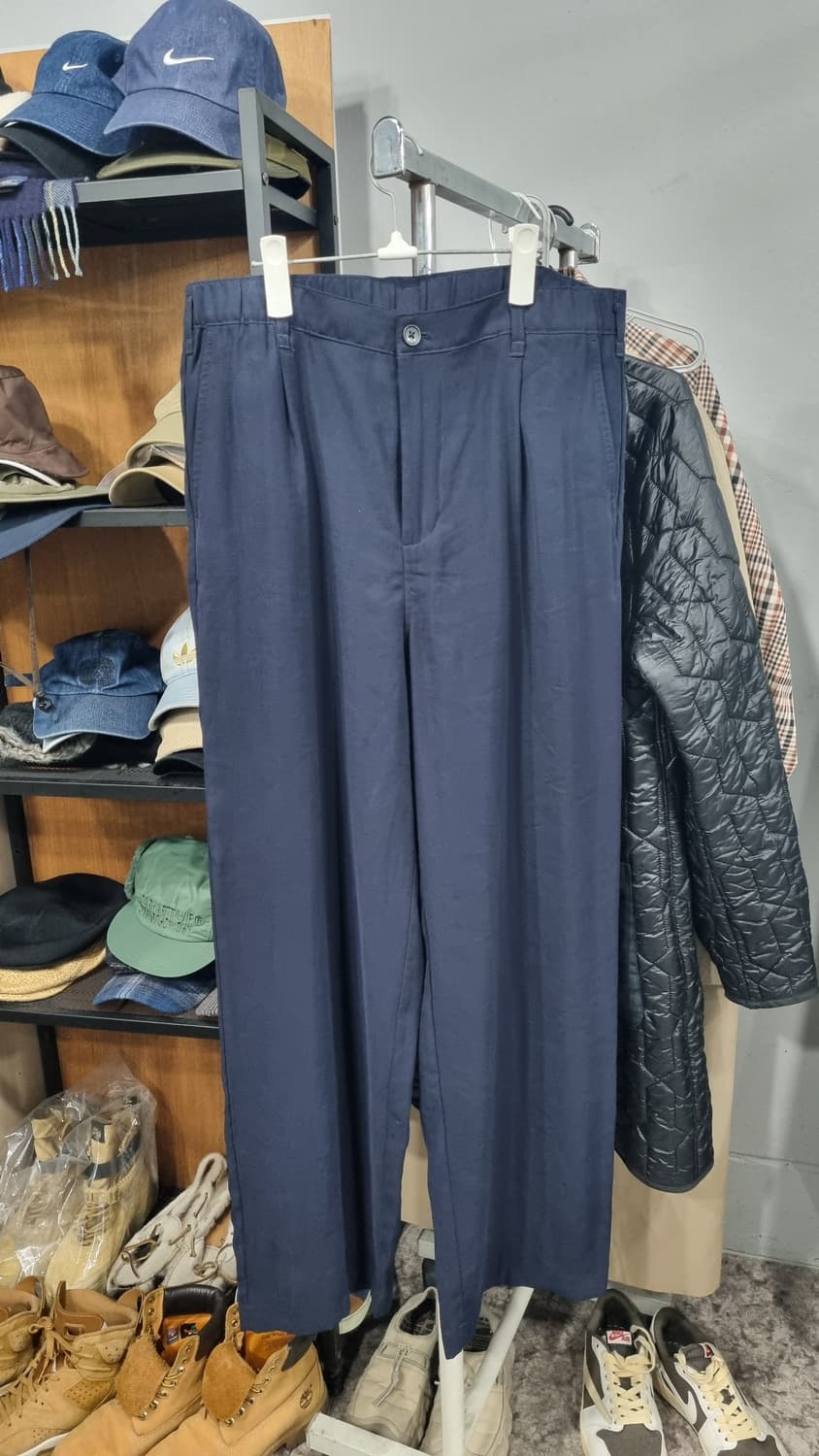 남성 세미와이드 자라바지 34~35(밴딩팬츠) 기장110 상품이미지1