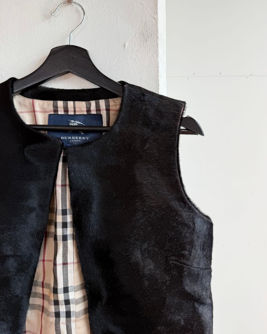 버버리 블랙 송치 베스트 자켓 상품이미지5