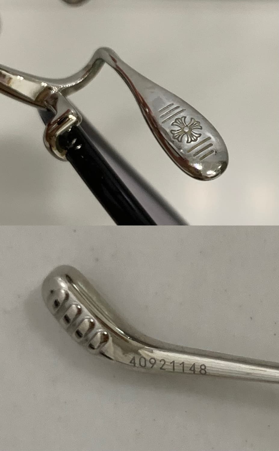 크롬하츠 바지딕토리안2 [BK/SS] 블랙&샤이니실버 안경 상품이미지5