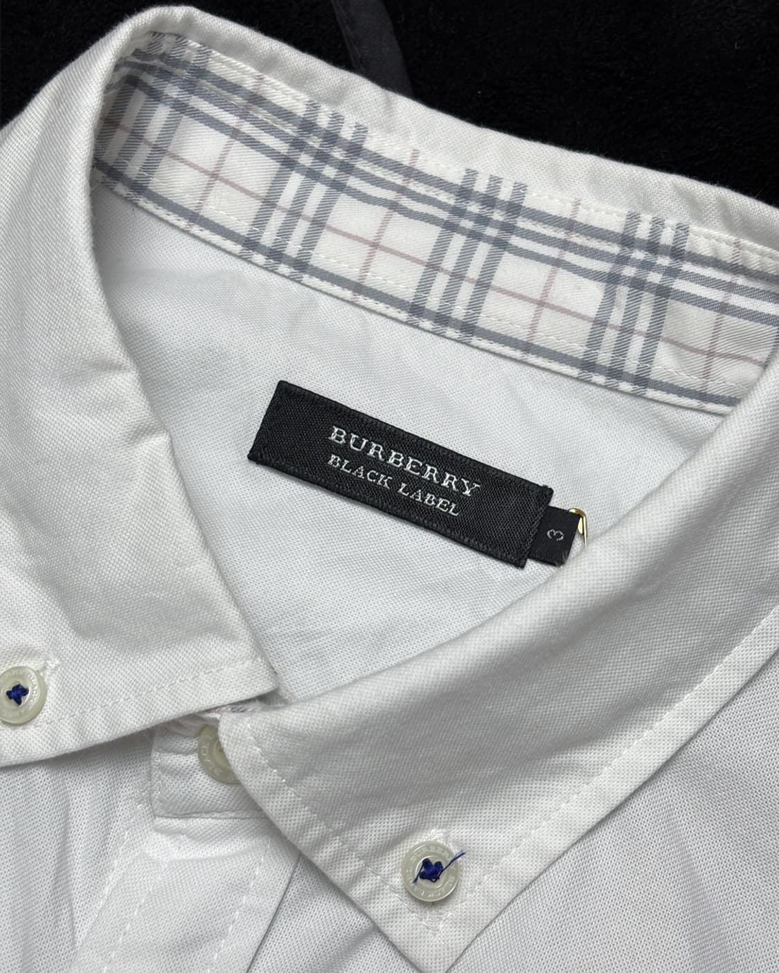 일본빈티지 Burberry Black Label 노바 체크 셔츠 상품이미지4