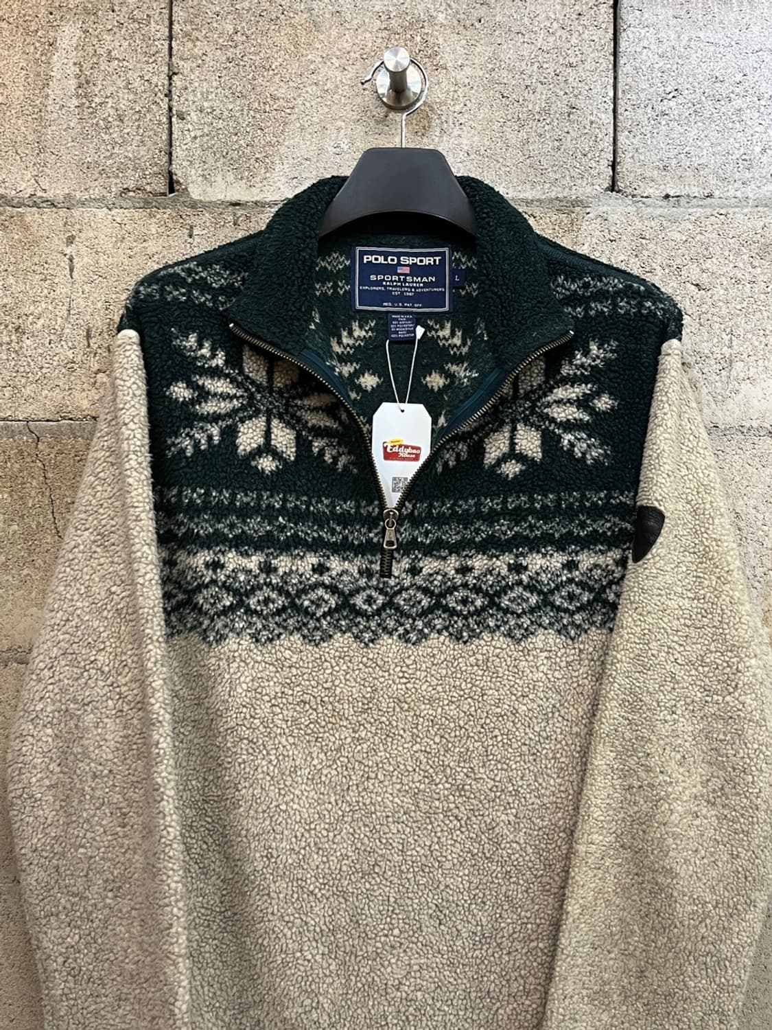 폴로 스포츠 스포츠맨 스노우플레이크 하프 집업 니트 상품이미지2