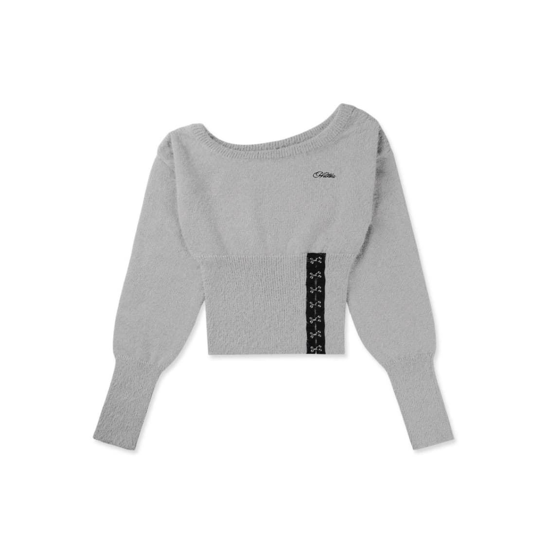 힐다 코르셋 원숄더 니트 상품이미지2