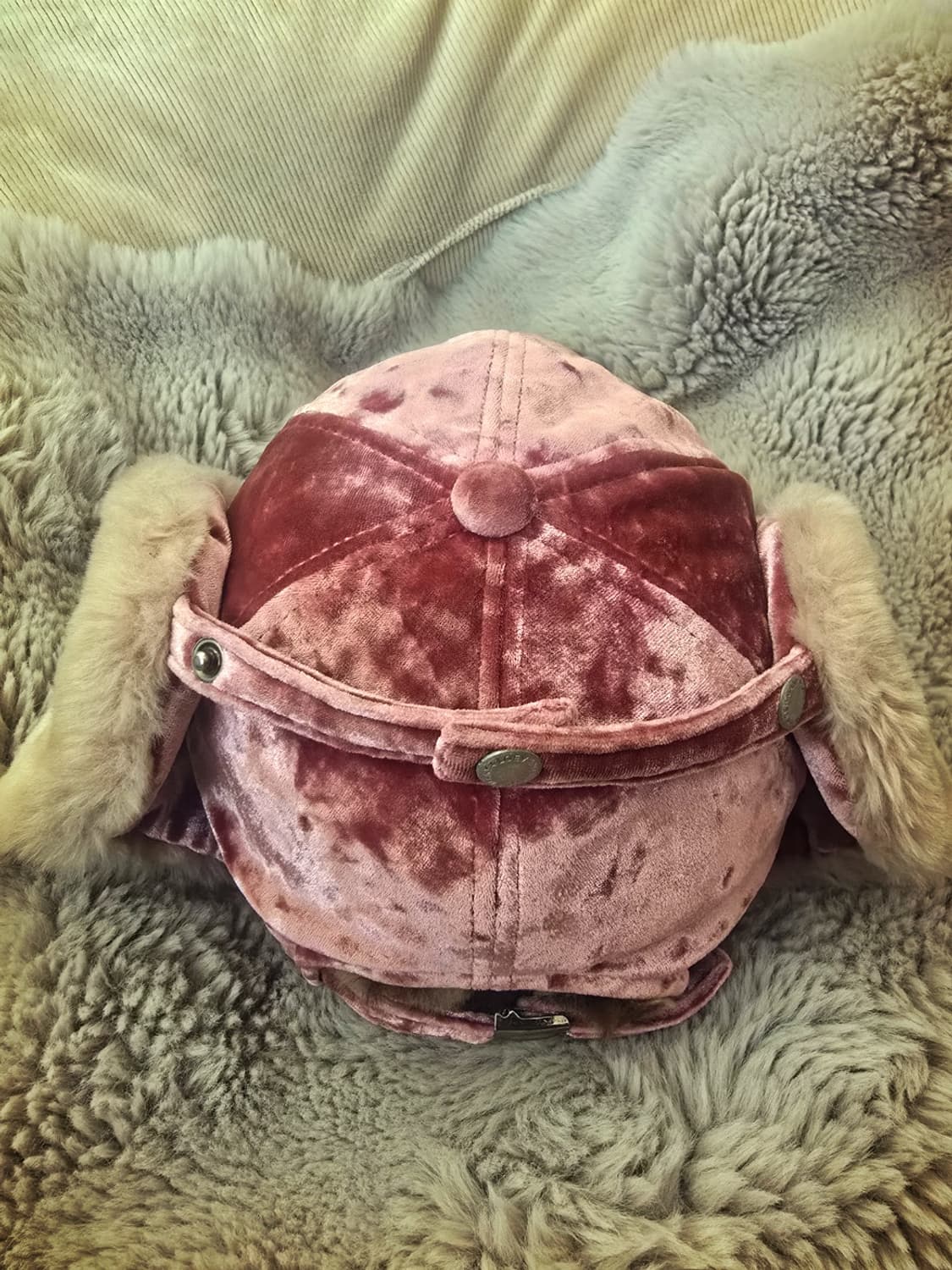 Loevenich 독일 Y2k핑크 벨벳 'Angel 모자 상품이미지2