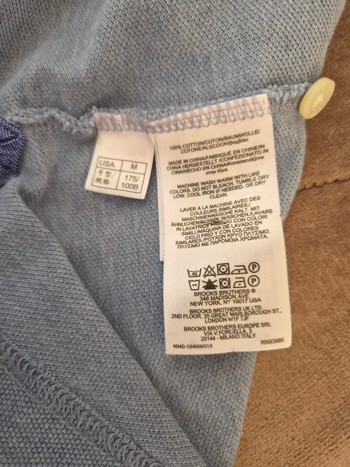 브룩스브라더스 남성 PK긴팔카라티셔츠 M사이즈 상품이미지7