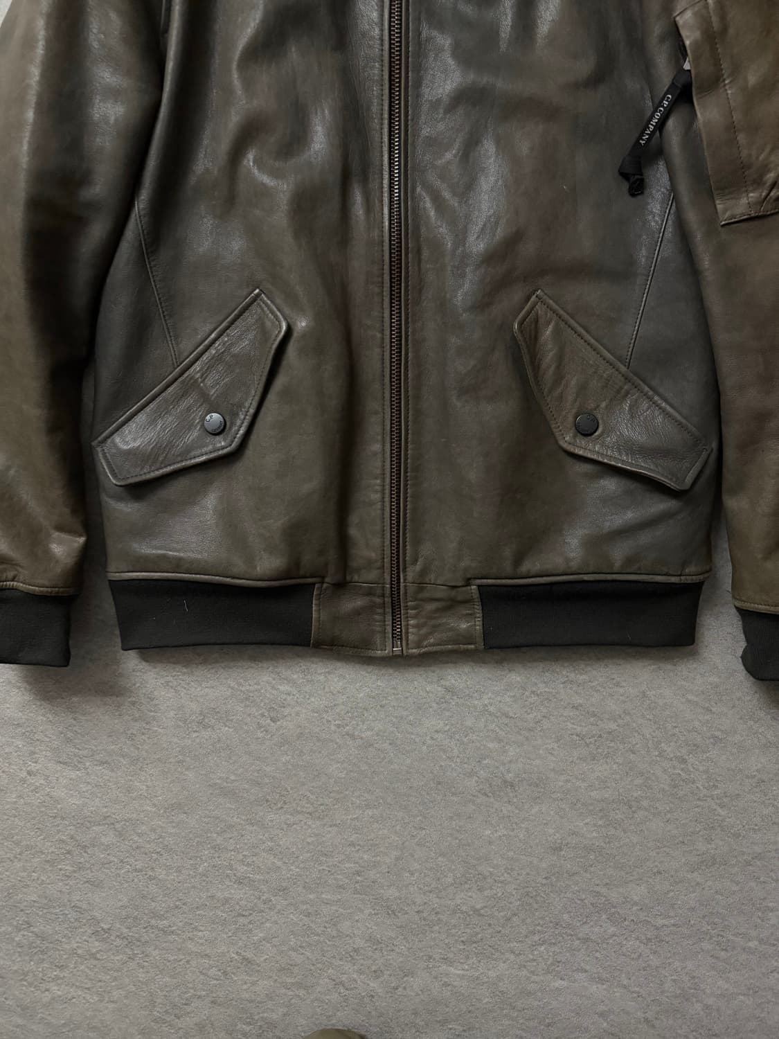 CP컴퍼니 고글 램스킨 레더자켓 상품이미지6