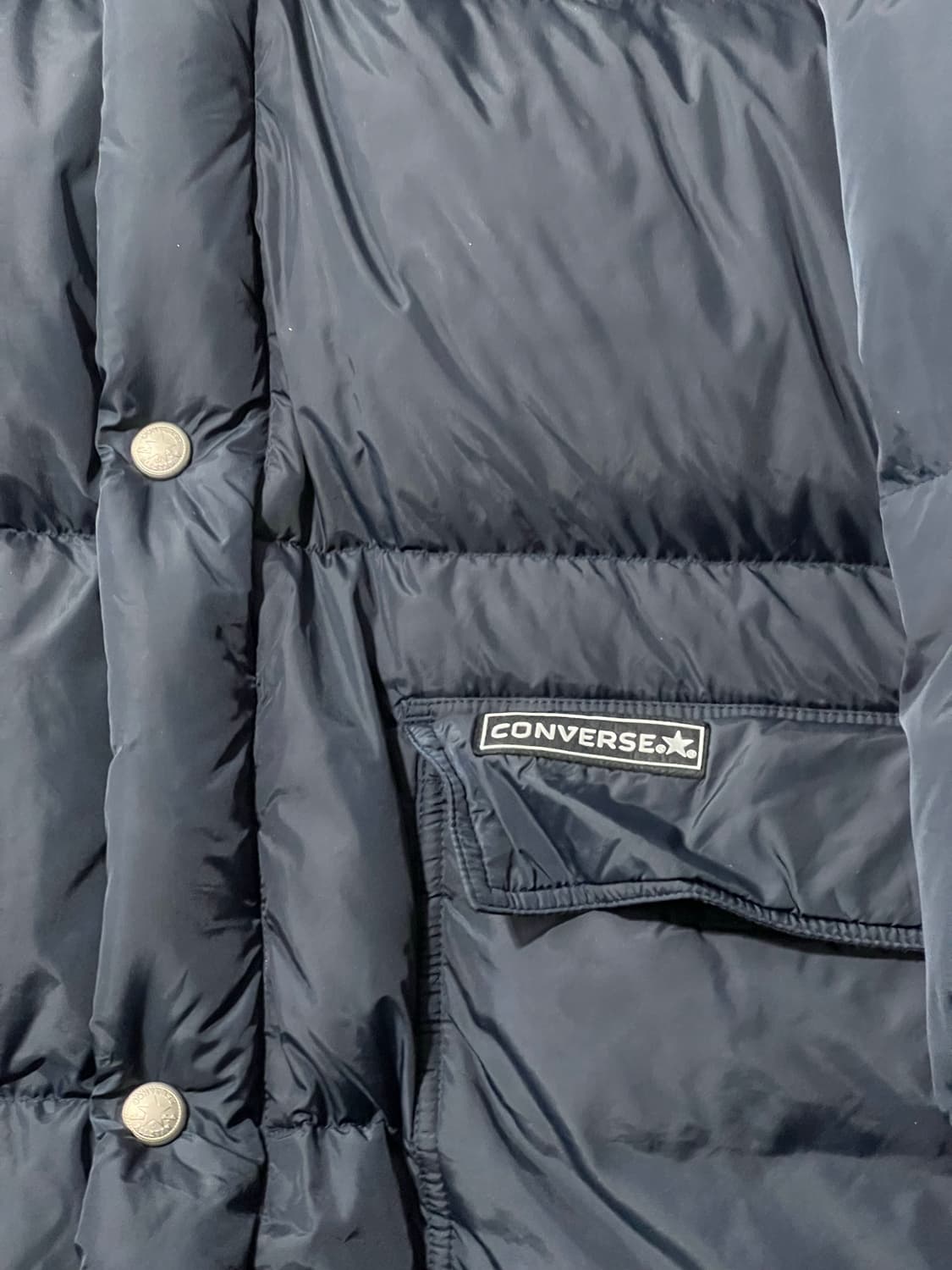 컨버스 네이비 빅 사이즈 패딩4L 상품이미지5