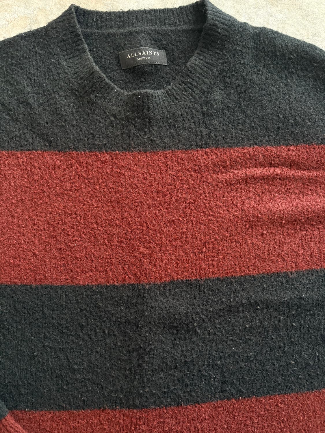 올세인츠 스트라이프 니트, M 상품이미지3