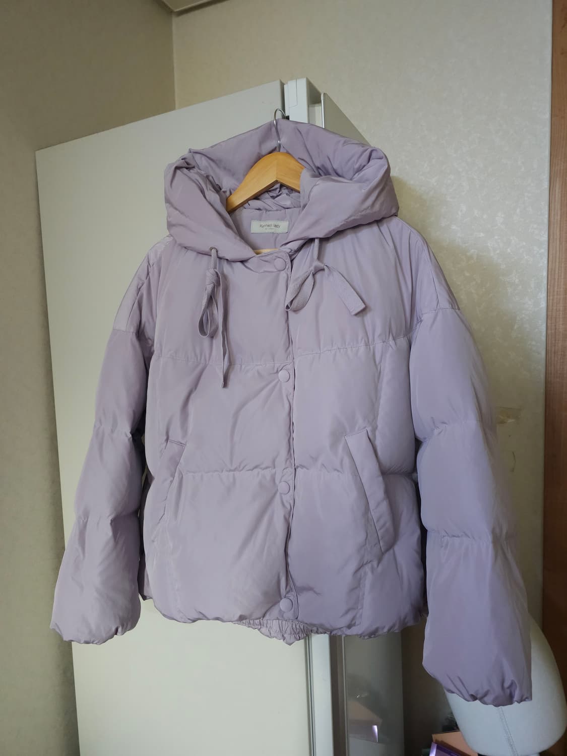 케네스레이디 오버핏 구스다운 후드패딩 상품이미지1