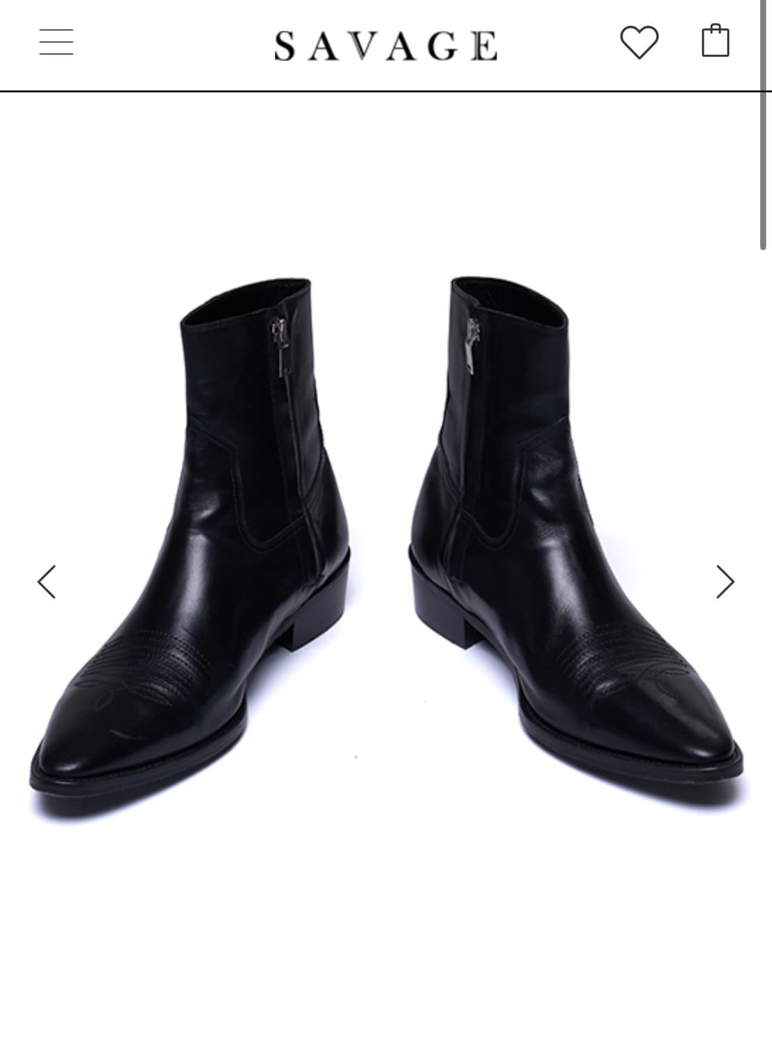 세비지 웨스턴 첼시부츠 43.5 상품이미지1