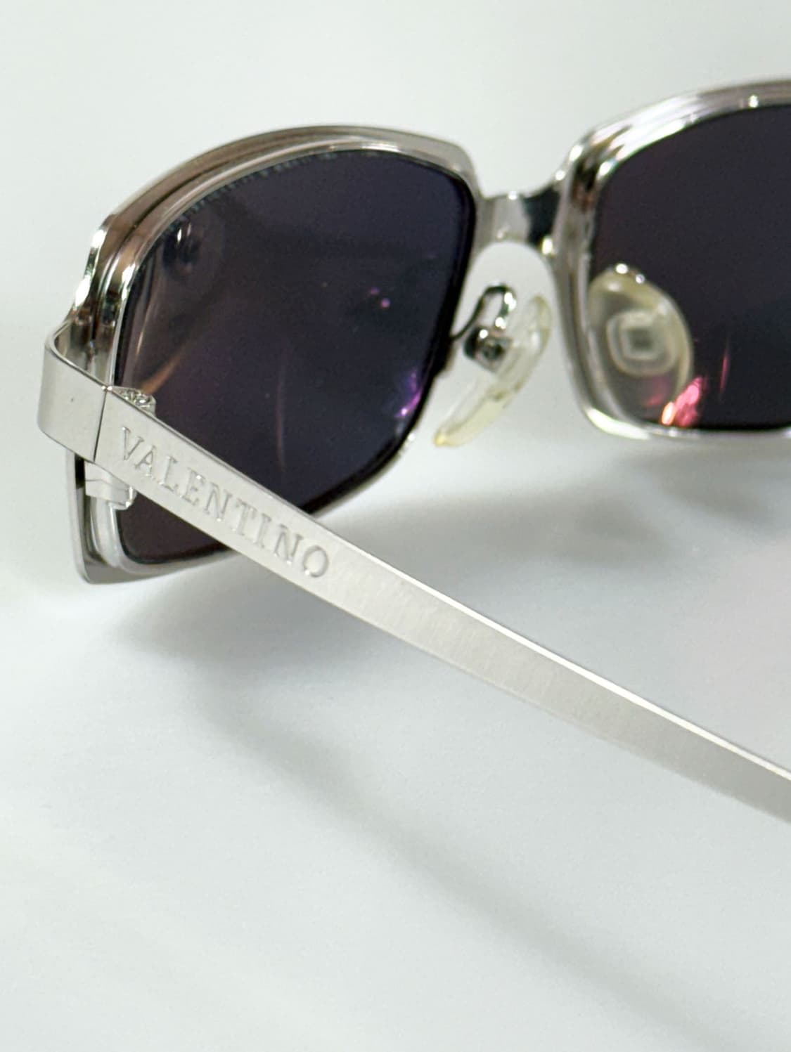 VALENTINO SONIA JAPAN 실버 메탈릭 빈티지 선글라스 상품이미지4
