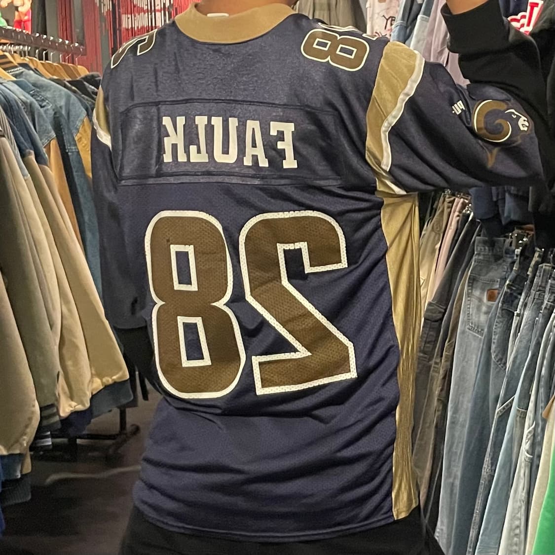 [IM] NFL X PUMA Rams No.28 FAULK 반팔져지 상품이미지7