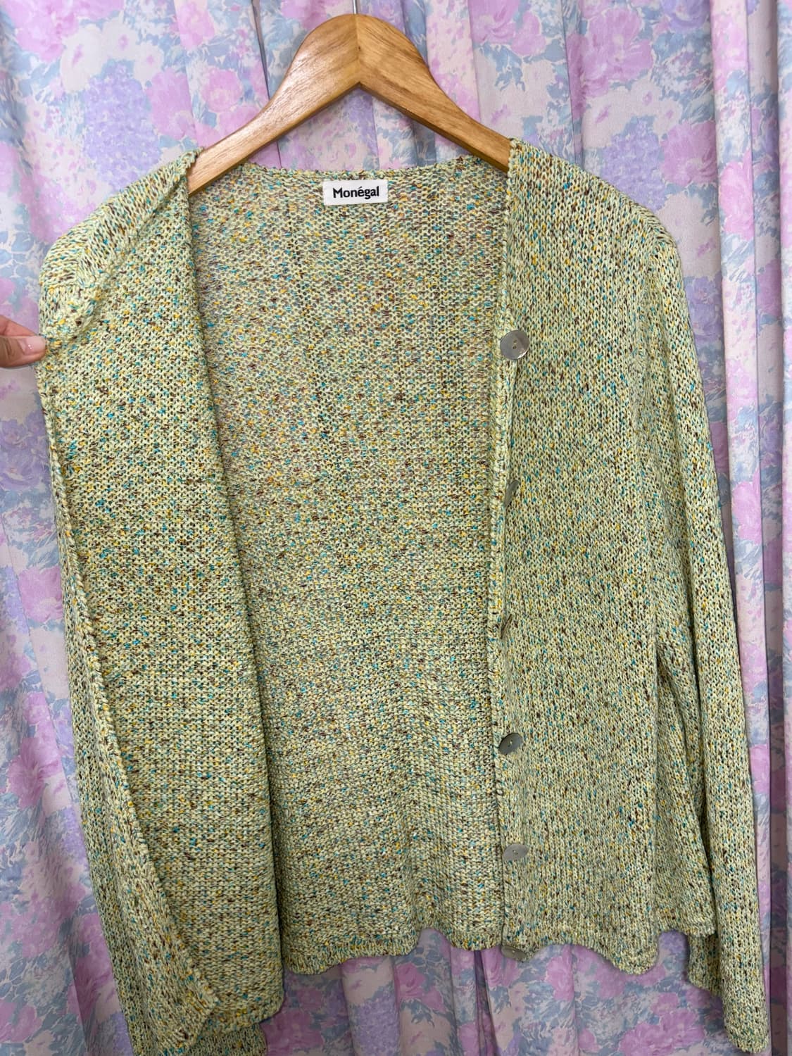 연두 보카시 니트 가디건 상품이미지8