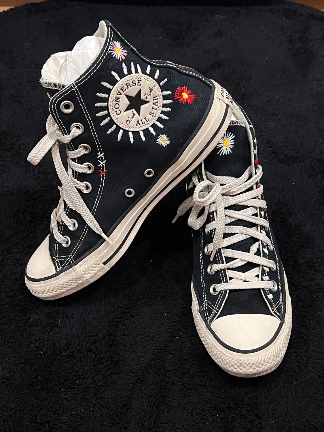 컨버스 올스타 플라워 자수 하이탑 (38 / 245–250 사이즈) 상품이미지3