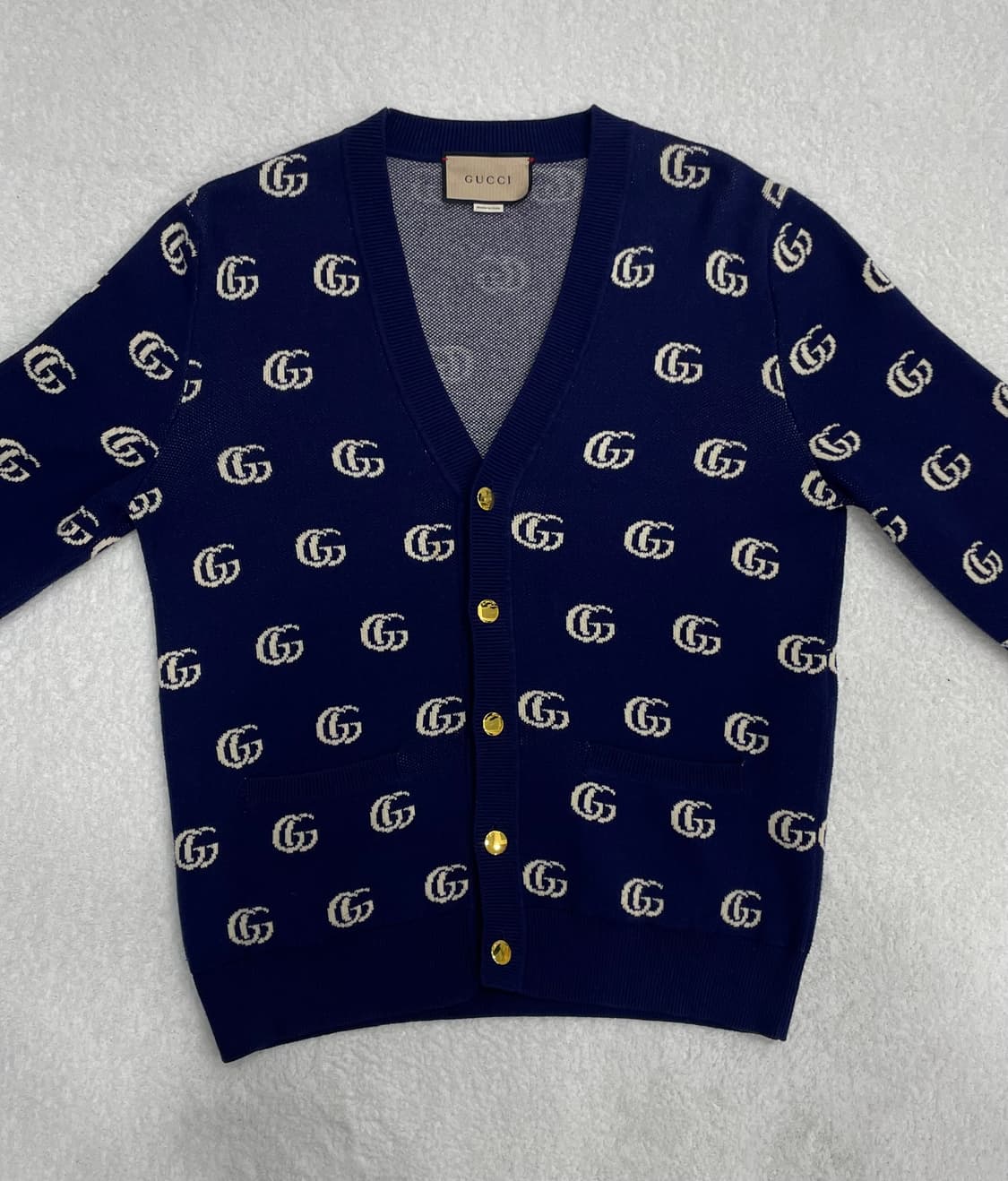 [ S+급 ] 구찌 GG 자카드 금장 울 가디건 전재준 가디건 상품이미지1