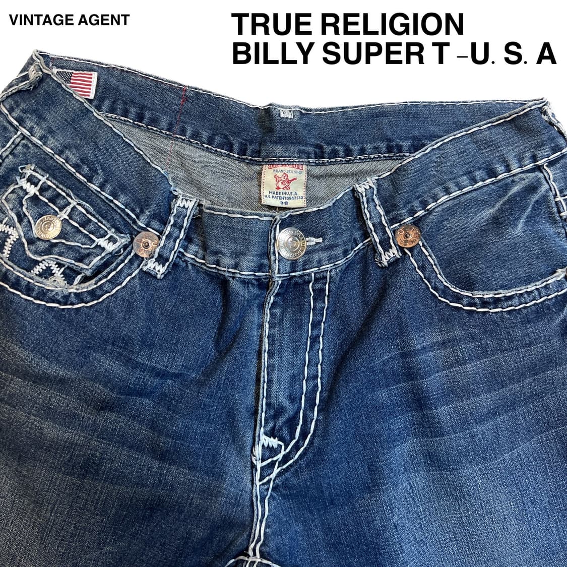 [38x33]트루릴리젼 USA 빌리슈퍼 데님 진 상품이미지4