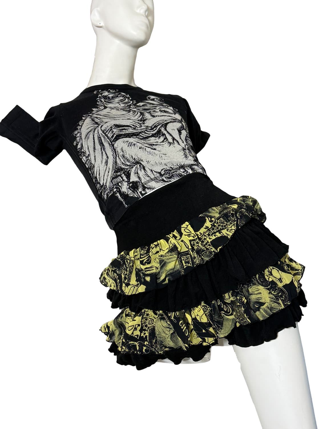 Gladnews 펑크 그래픽 스커트 상품이미지2