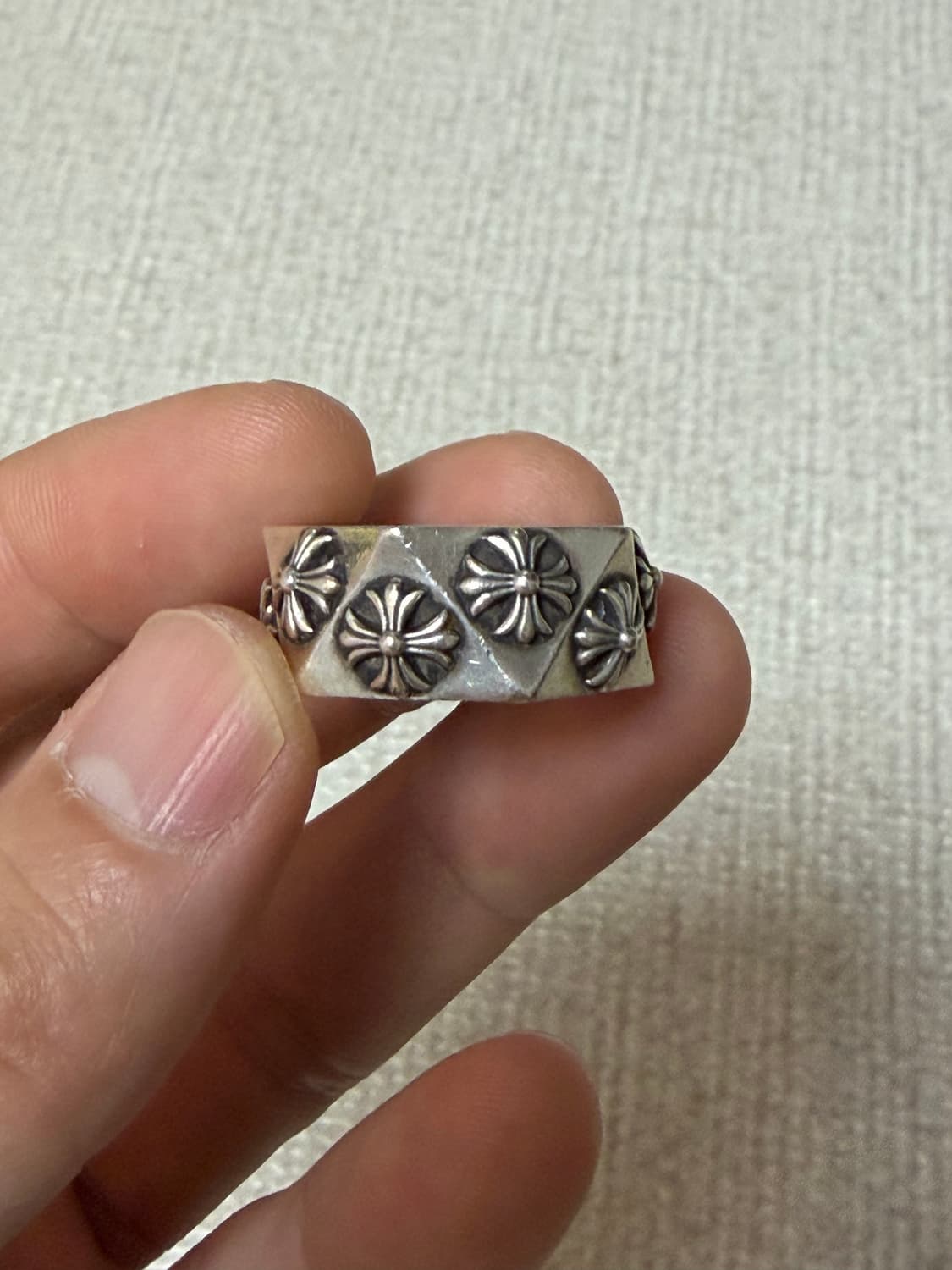 [US10.5, 한국 23호] 크롬하츠 펜타곤 플러스링  상품이미지2