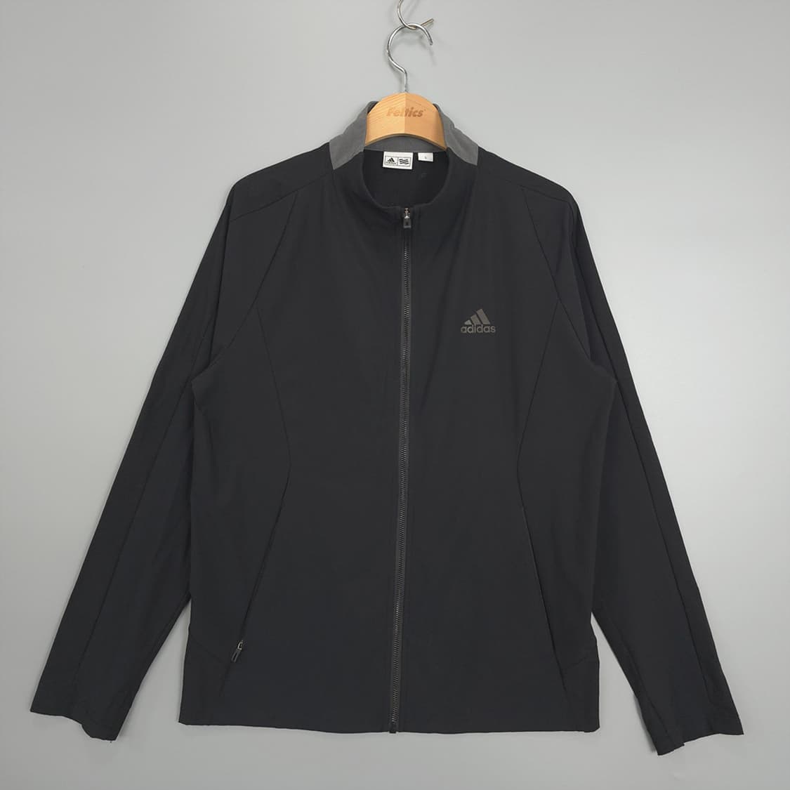 아디다스 Adidas 바람막이 집업 자켓 블랙 L 상품이미지1