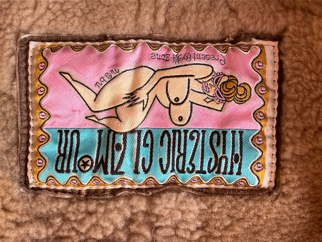 히스테릭 글래머 빈티지 패치워크 크롭 무스탕 상품이미지2