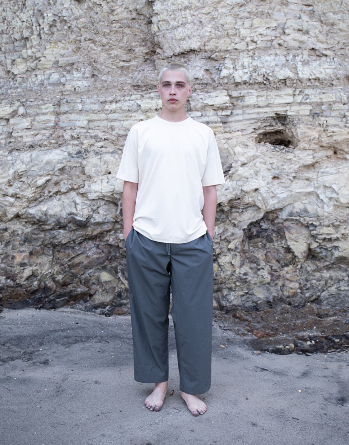 [L] 도큐먼트 오가닉 코튼 페인터 팬츠 그레이 document 상품이미지5