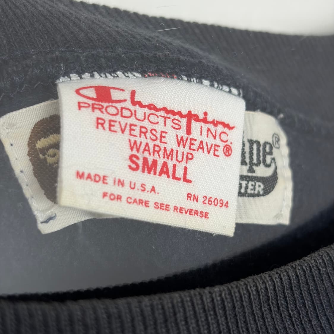 베이프 챔피온 컬리지 스웻셔츠 맨투맨 티셔츠 상품이미지4