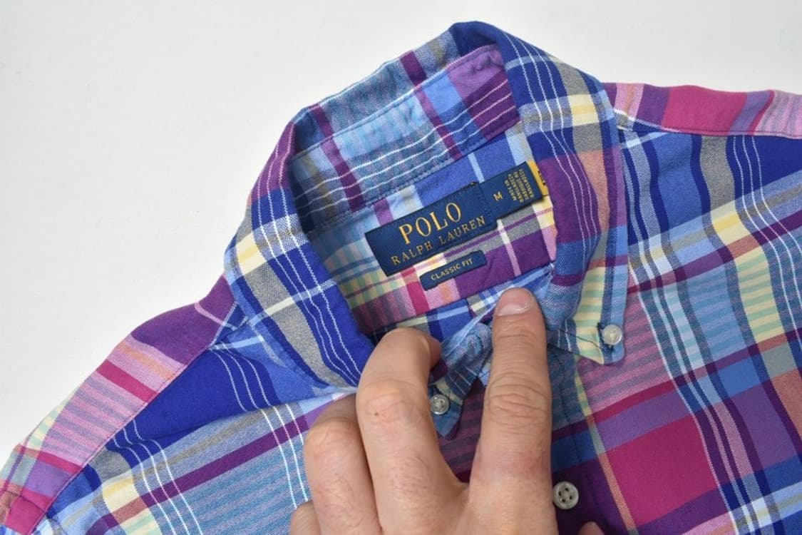폴로 랄프로렌 큐알 체크 셔츠 남방 M 상품이미지4