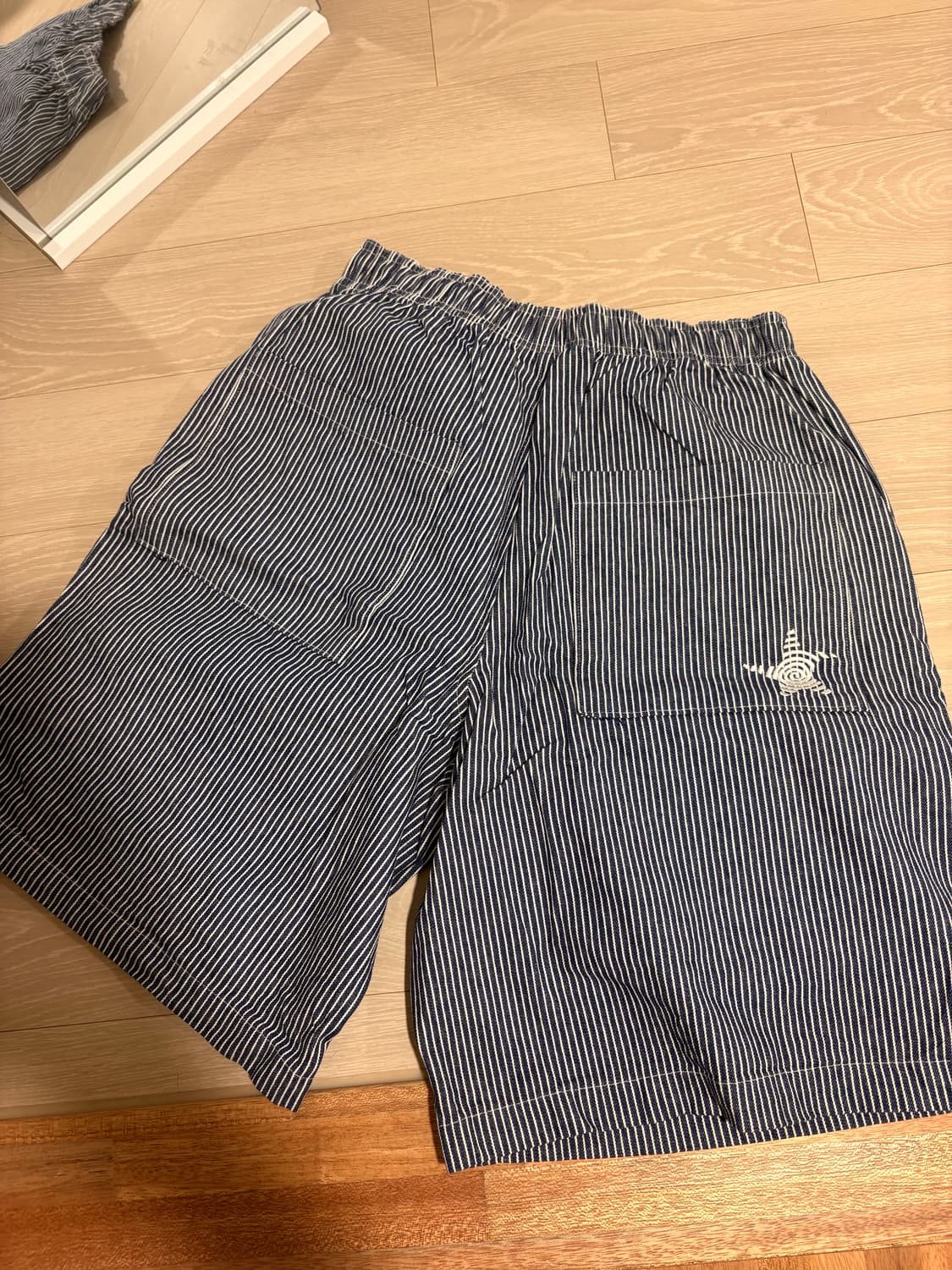 트위스터 스타 스트라이프 숏츠 - 데님 상품이미지3