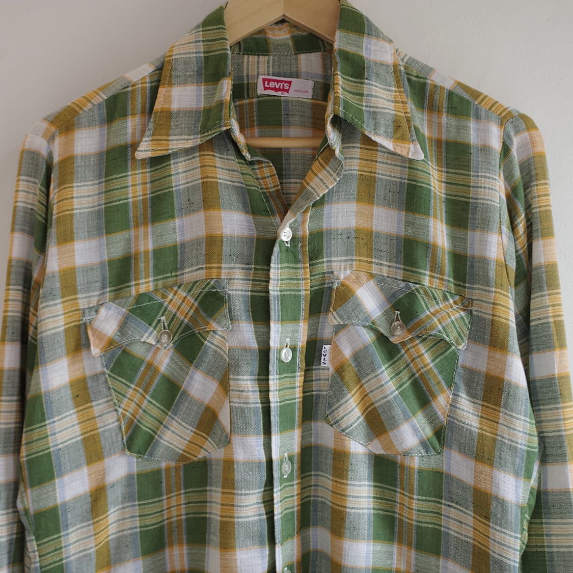 70's Levi's Plaid Shirt 상품이미지2