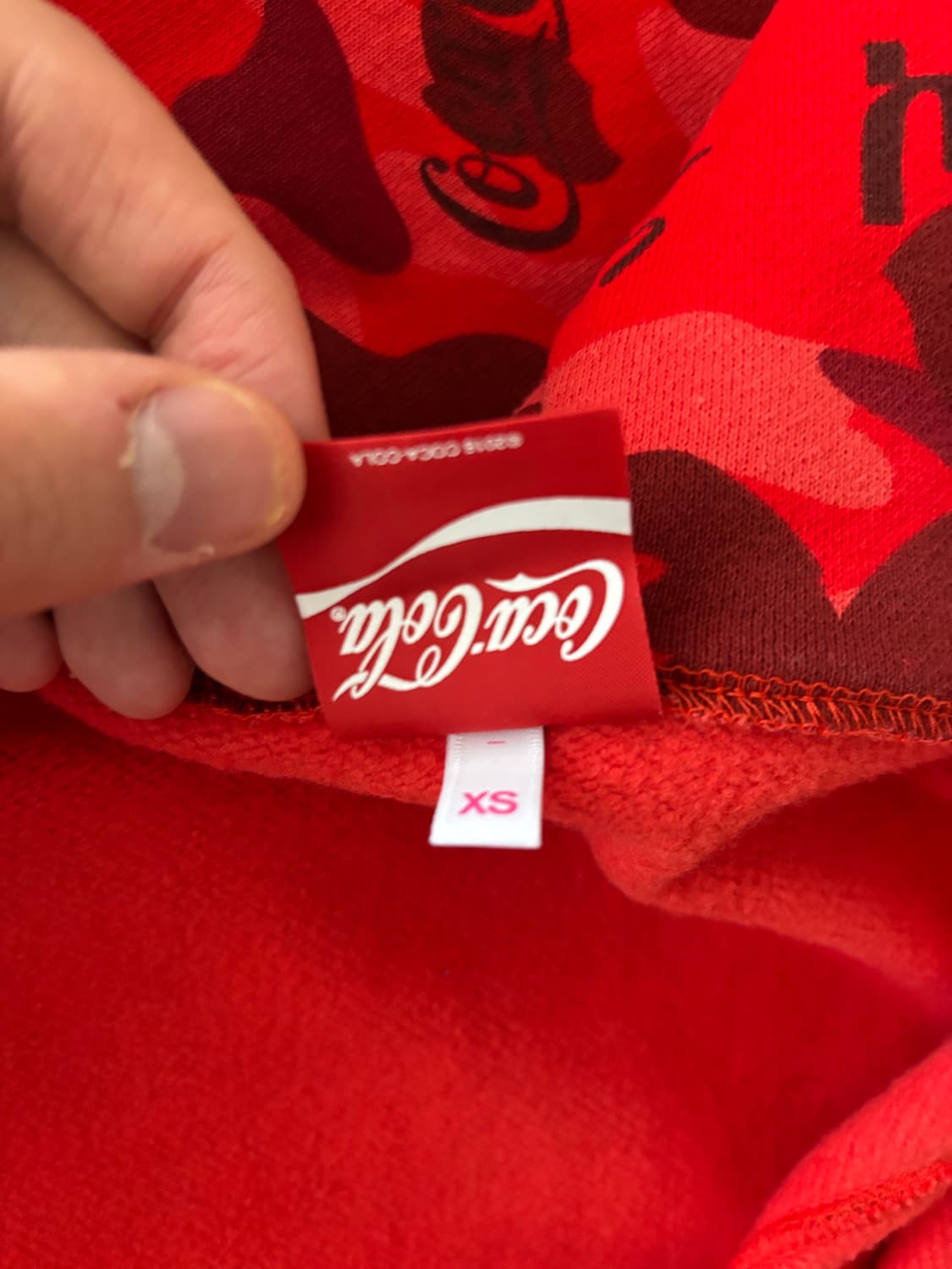 베이프 코카콜라 콜라보 풀 후드집업 xs (희귀매물, 소장용) 상품이미지4