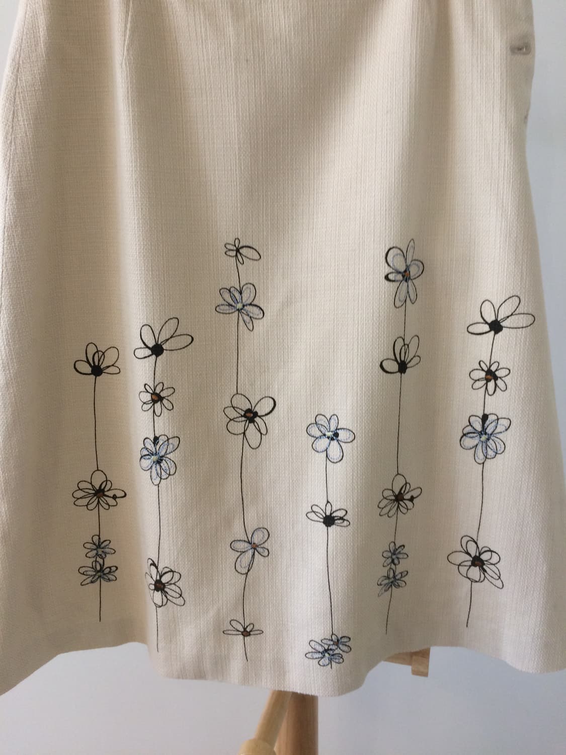 모리걸 꽃 자수 스커트 상품이미지2