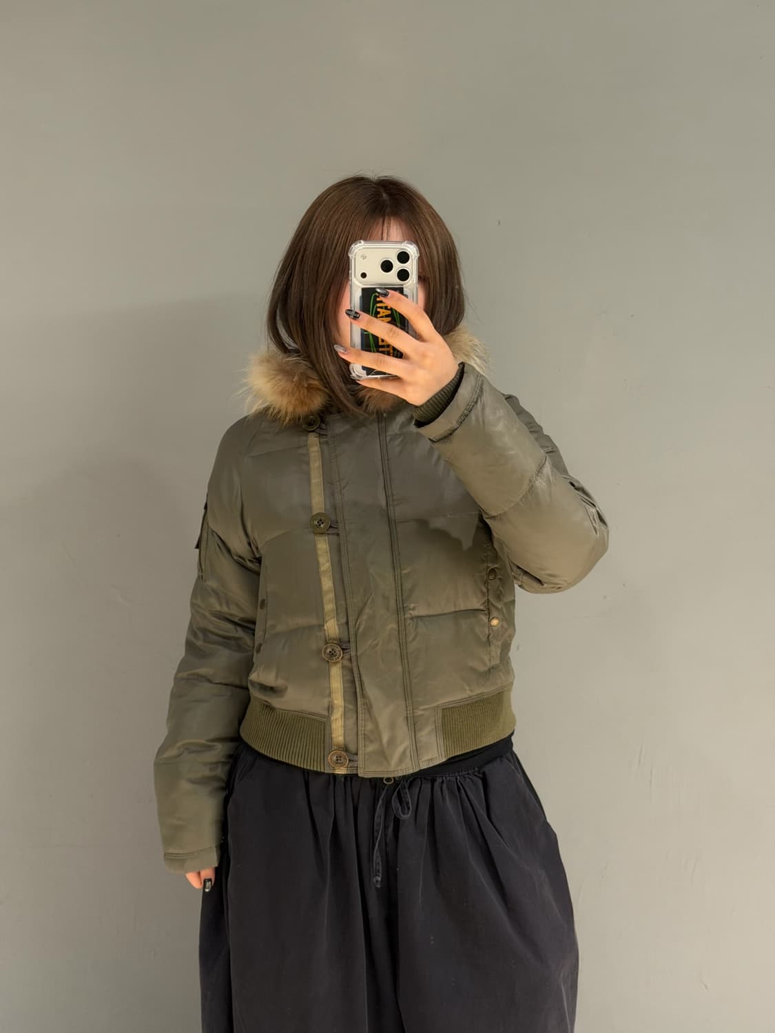 hood fur trimming n2b padding 상품이미지1