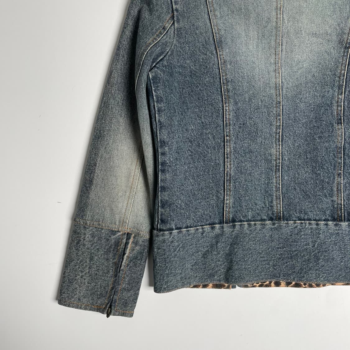 Spiral 언밸런스 데님 자켓 상품이미지6