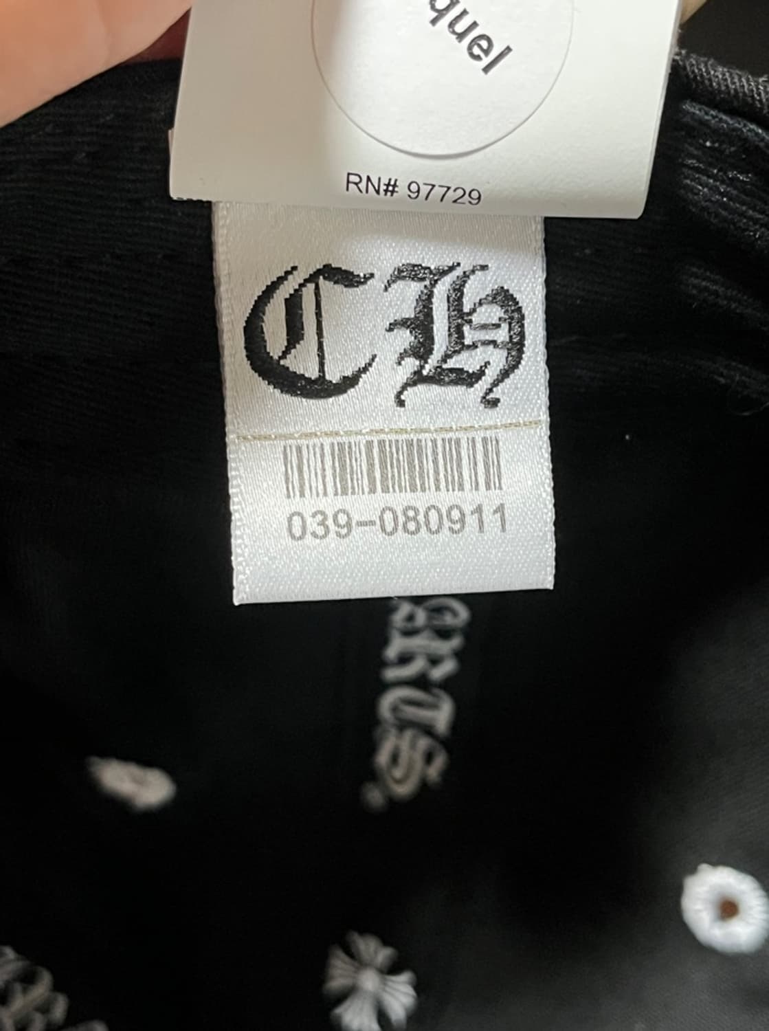 크롬하츠 가스스테이션 블랙 볼캡 상품이미지7