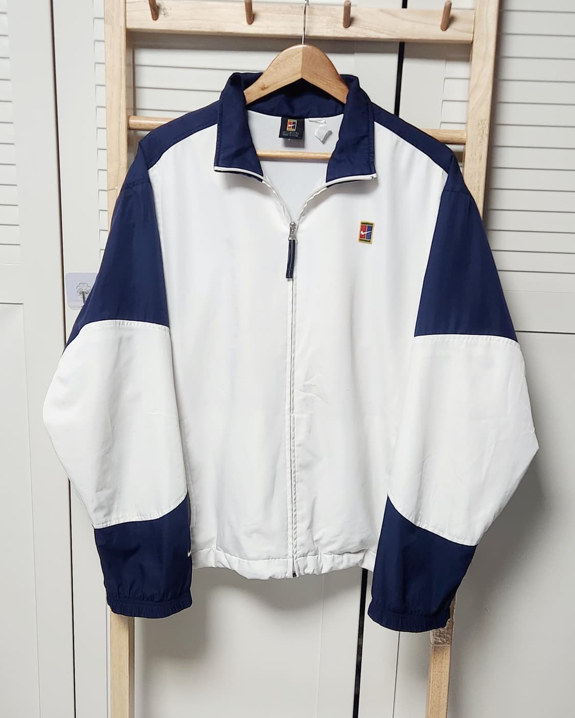 나이키 테니스 로고 바람막이 배색 자켓 상품이미지1