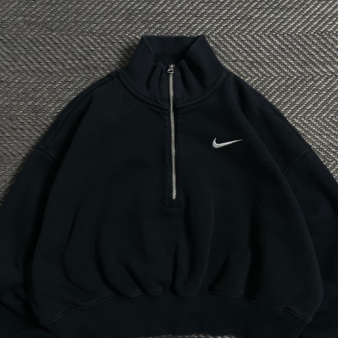 나이키 우먼스 크롭 하프집업 스웻 셔츠y 4656 상품이미지5