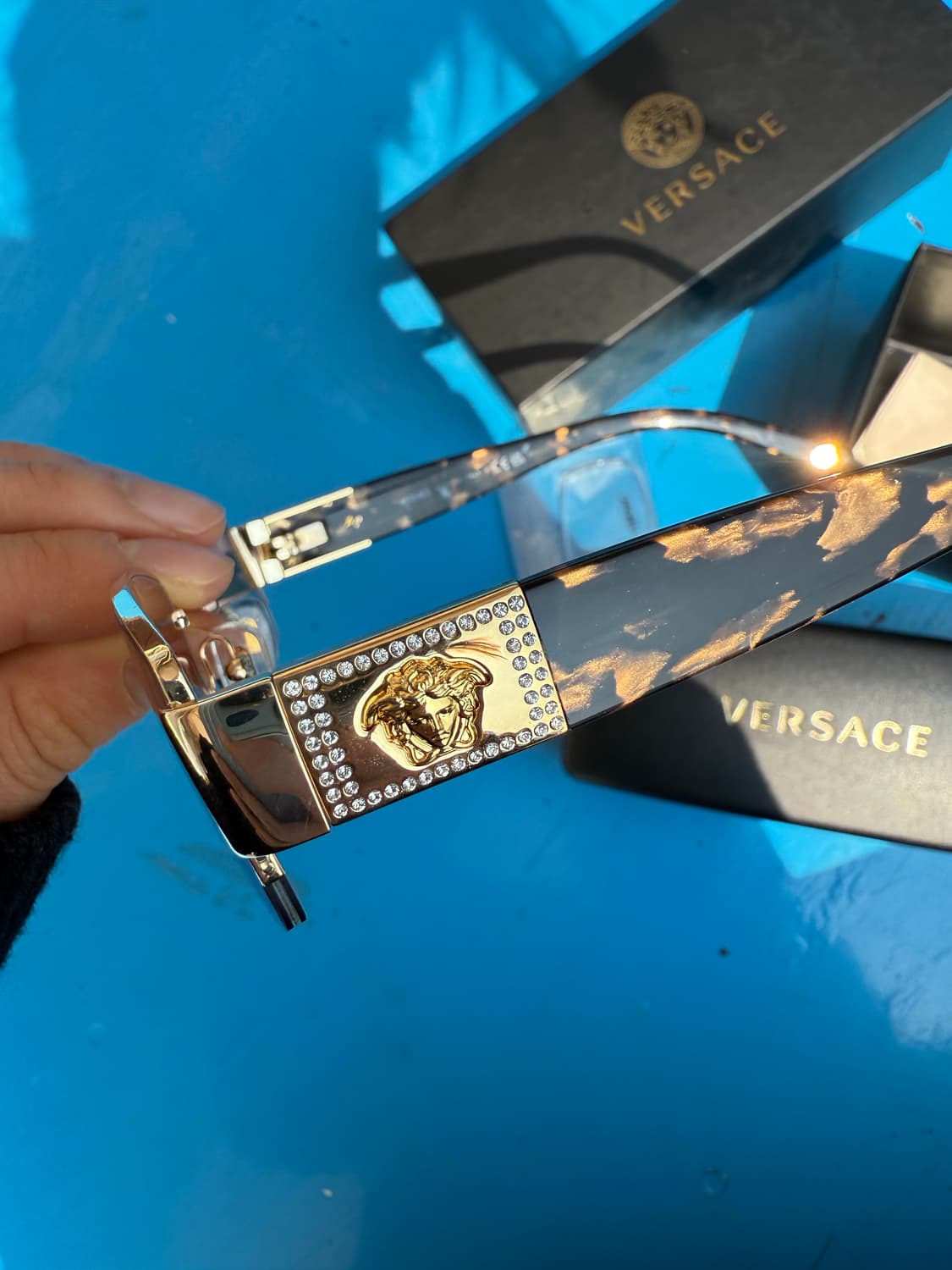 베르사체 안경 및 선글라스 (갈색변색 커스텀) 상품이미지2