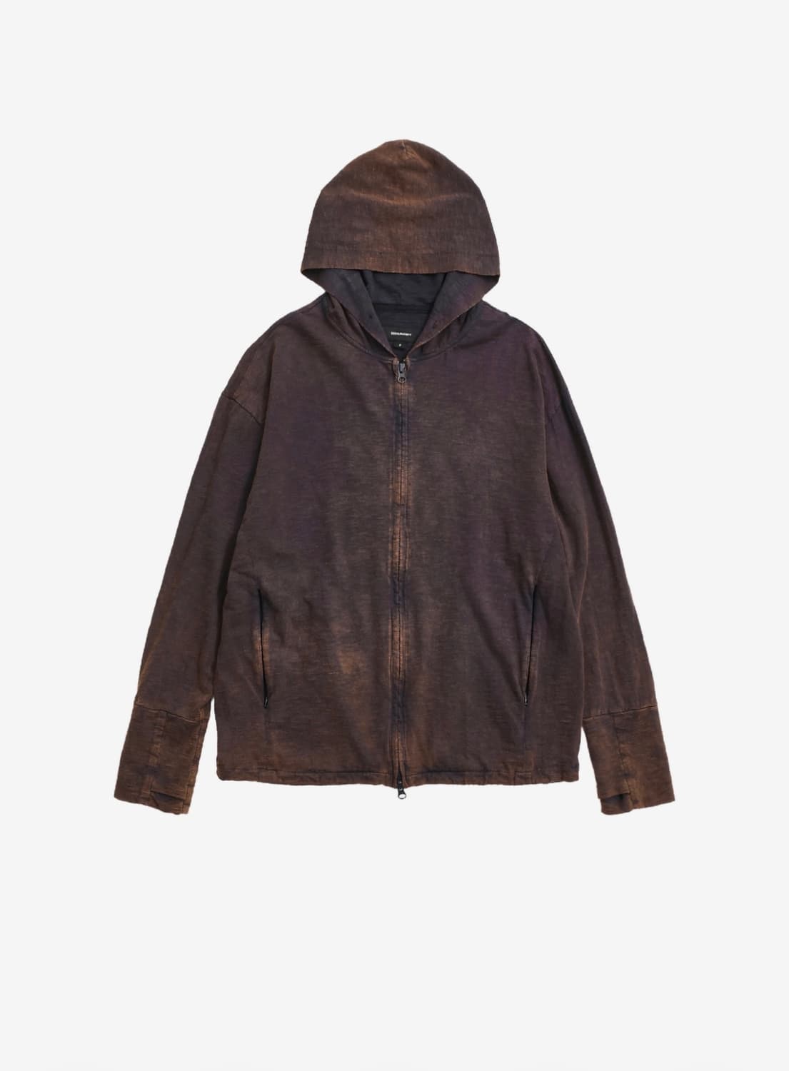 BLEACHED SLUB HOODED ZIP UP (BLEACHED NA 상품이미지1